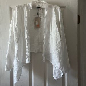Lungo L’Arno White Linen Jacket/ Cardigan